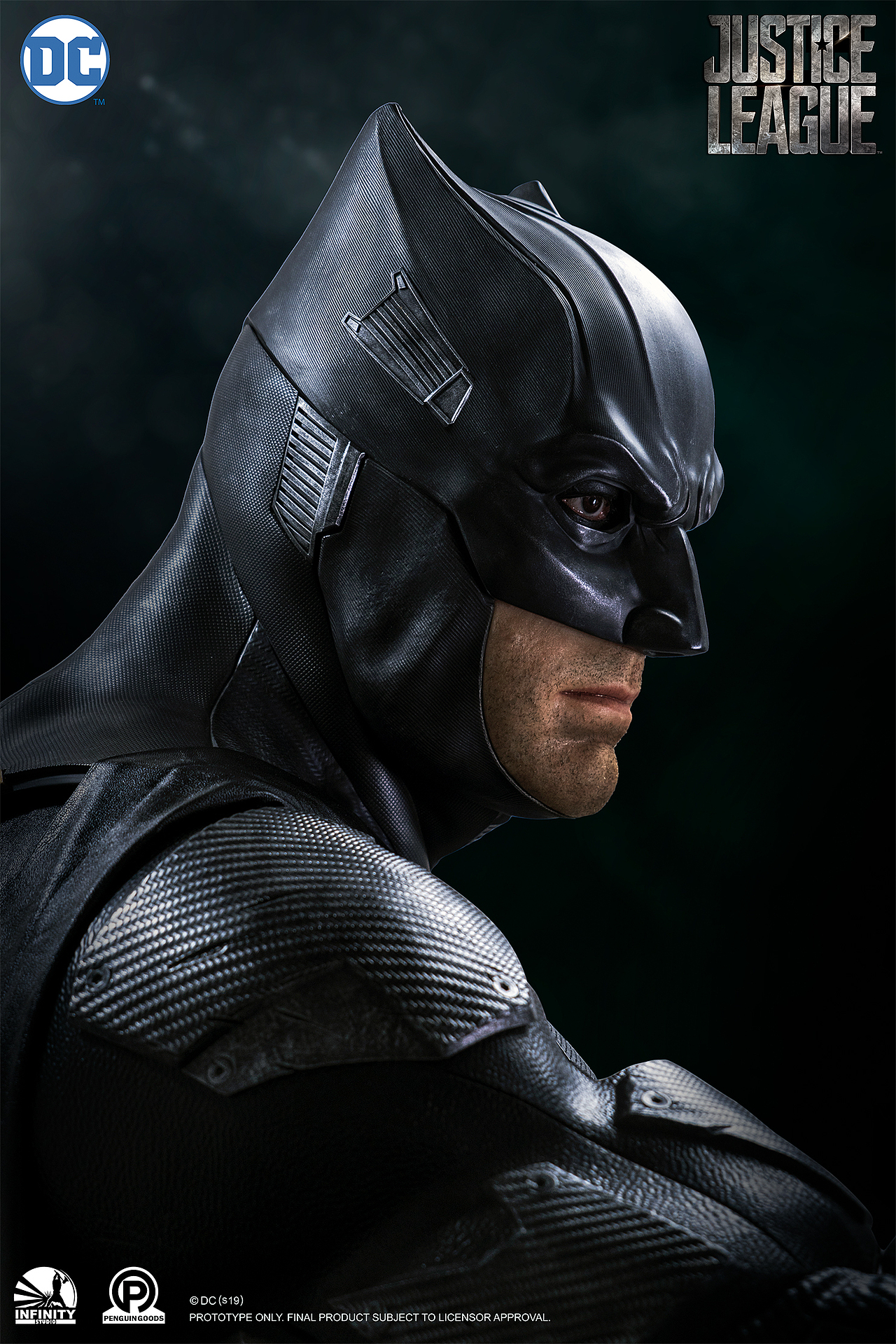 开天dc系列,1/1蝙蝠侠半身像