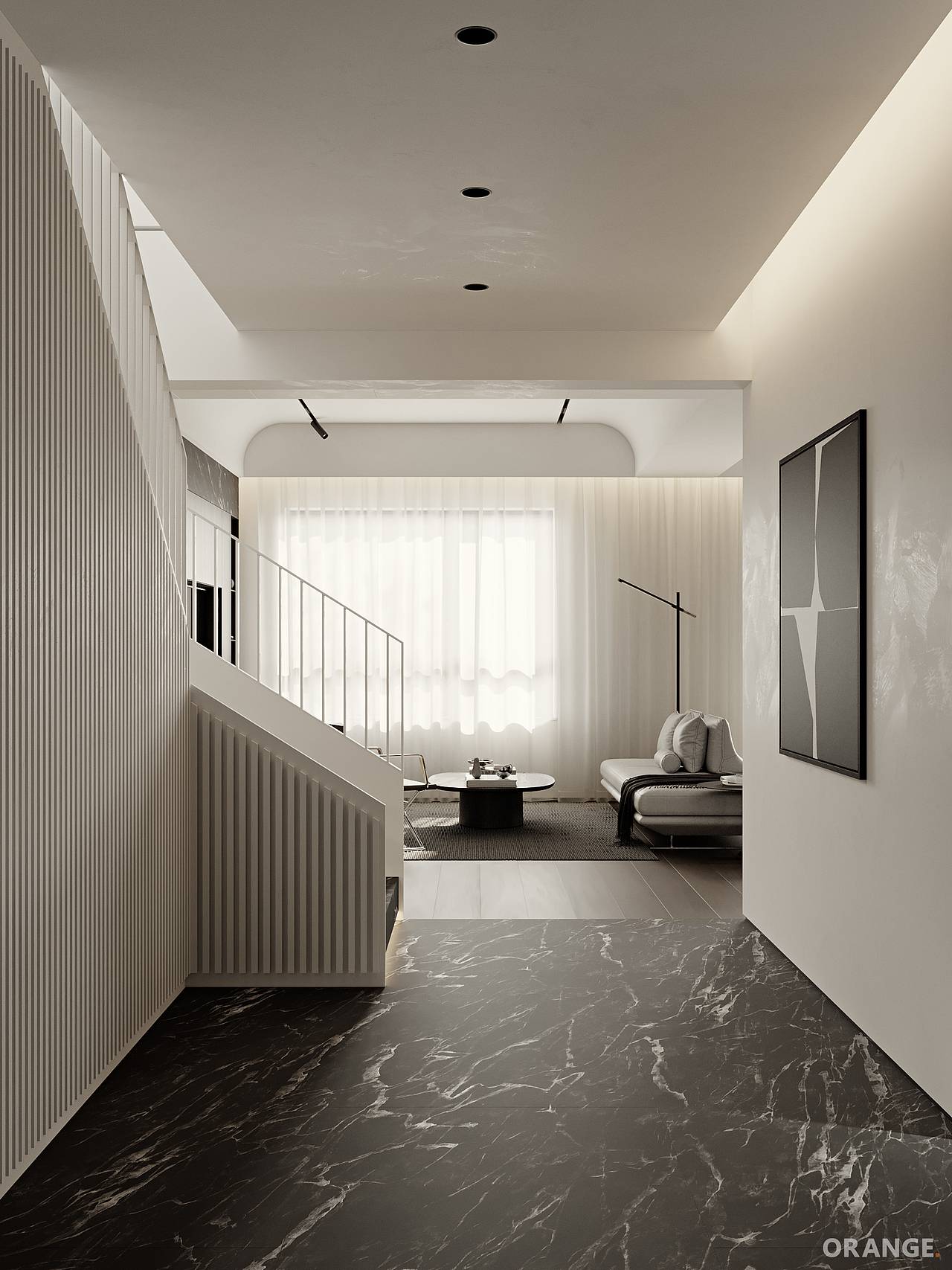 ORANGE. ▪️ 现代空间（图ZMjkzNzMxOTg0） - 家装设计 - 站酷设计师ORANGE_效果表现原创素材 - 站酷ZCOOL
