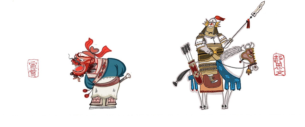 水浒一百单八将（图ZMjQ2MjIzNzc2） - 商业插画 - 站酷设计师萧白天原创素材 - 站酷ZCOOL