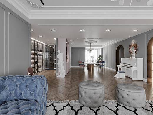 無爲空间設計-大平层（个人主页-ZNTU2ODY1NTY=） - 家装设计 - 站酷设计师Mr赵三原创素材 - 站酷ZCOOL