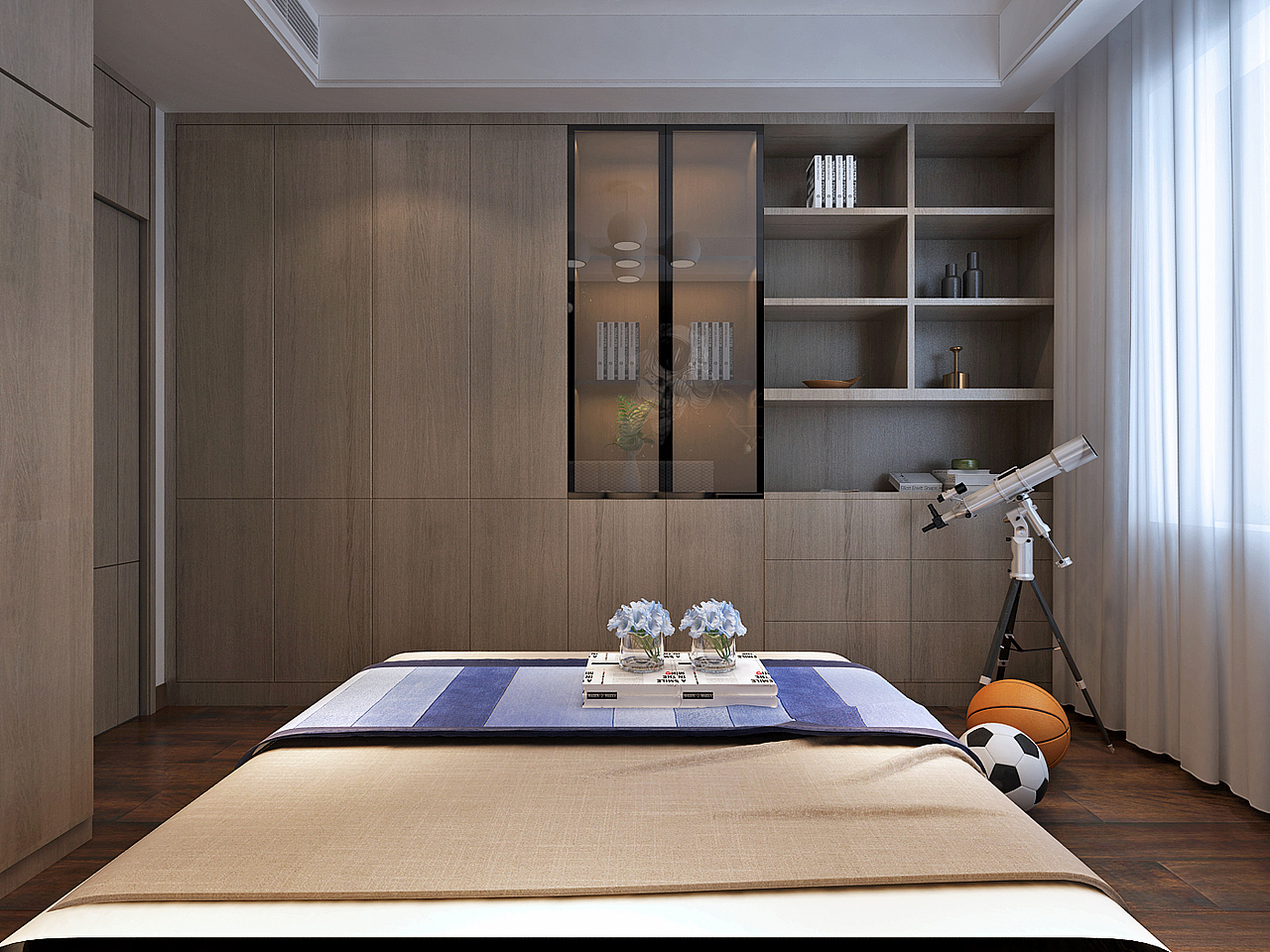 济南万泰装饰领秀城麓府190现代风格装修设计案例