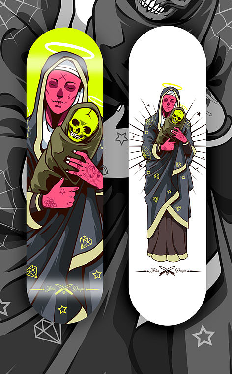 圣母（图ZNDkzNjY5Mg==） - 新锐潮流插画 - 站酷设计师发条硬糖原创素材 - 站酷ZCOOL