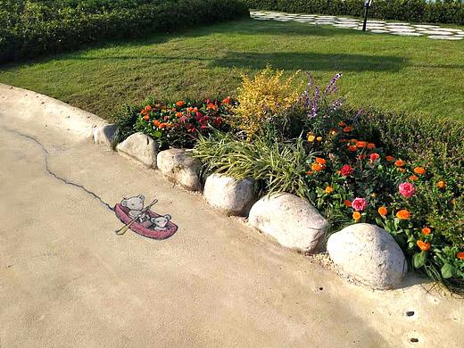 街头创意涂鸦 手绘涂鸦 景区涂鸦彩绘