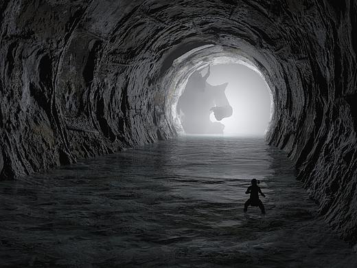 洞穴·怪兽·弓箭手（个人主页-ZMzU4NDQzMTI=） - 场景 - 站酷设计师UIYoungOG原创素材 - 站酷ZCOOL