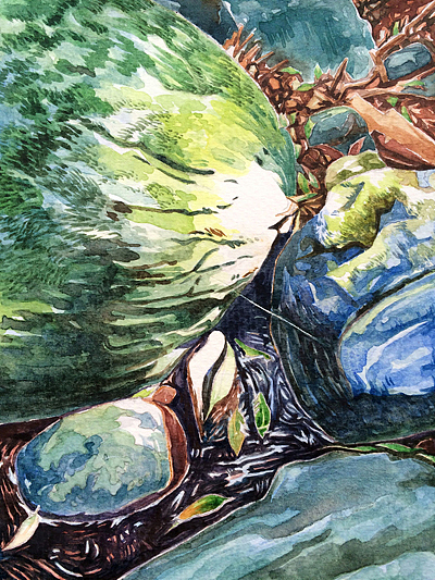 小河边（图ZMjQ4MjQ0ODg=） - 创作习作 - 站酷设计师yanghailin7777原创素材 - 站酷ZCOOL