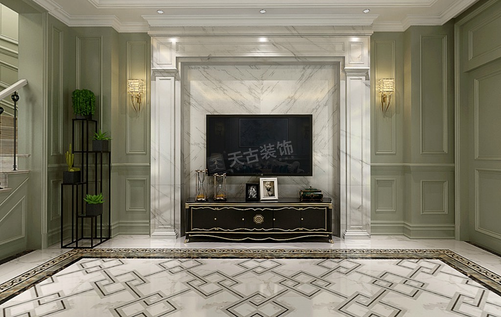 重庆华侨城装修|天澜美墅户型装修图|渝北天古装饰