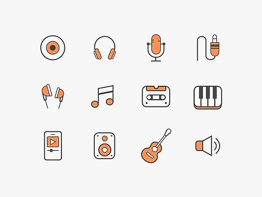 音乐线性icon