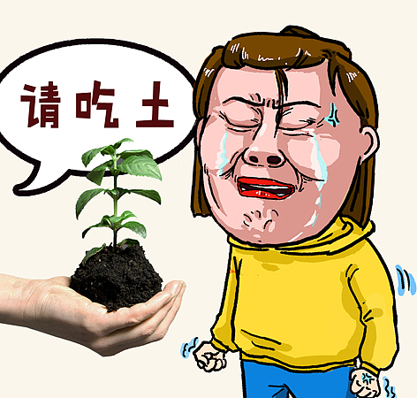 少女吃土表情包