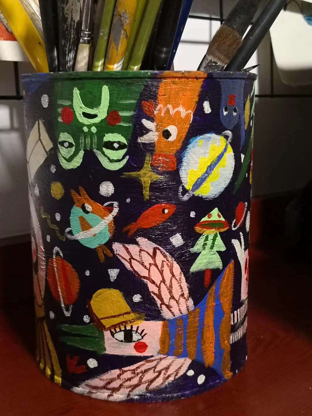 頭尾星空筆罐——兒子的奶粉罐（圖ZMTk4MjAxNTg4） - 兒童插畫 - 站酷設(shè)計師亦十八L原創(chuàng)素材 - 站酷ZCOOL