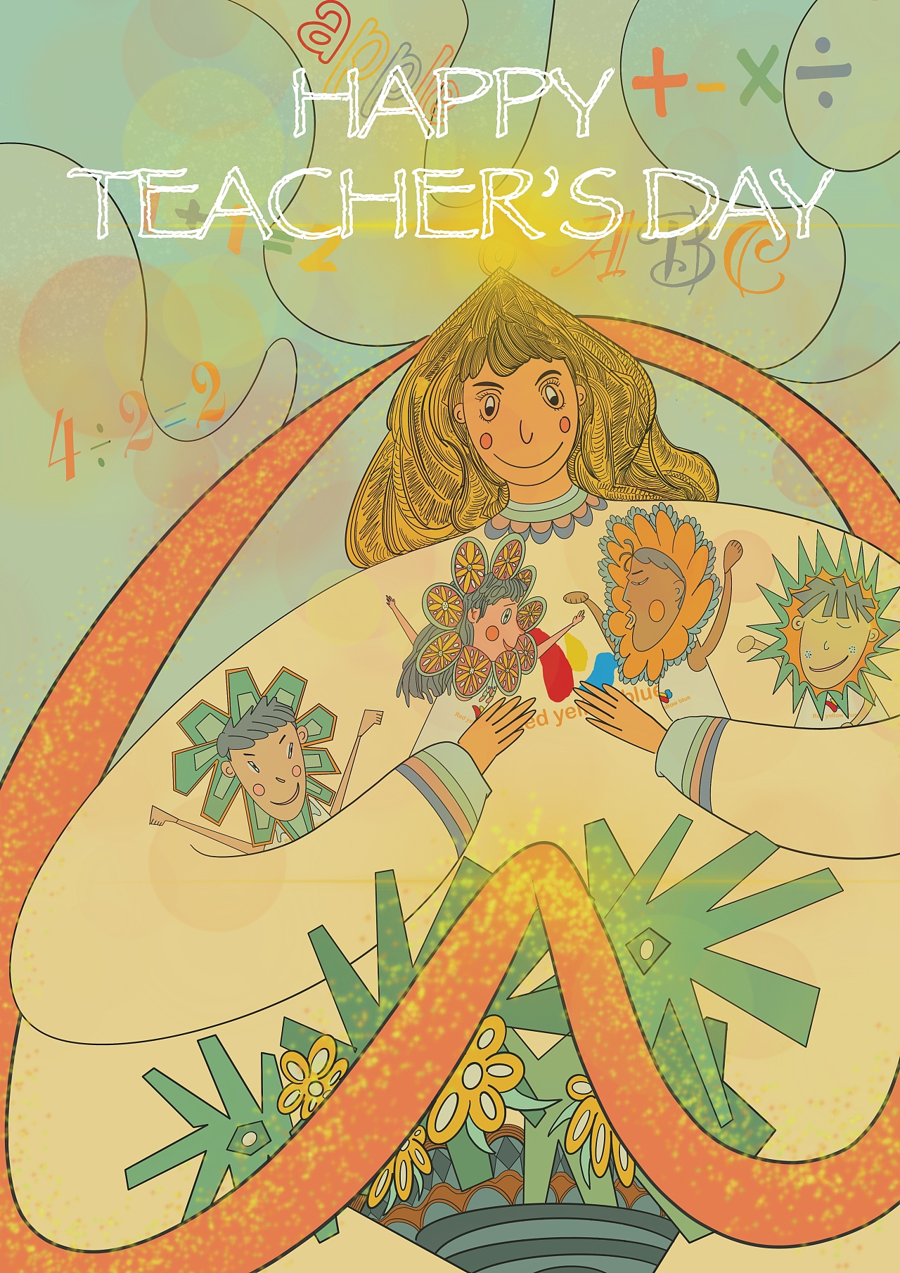 教师节插画