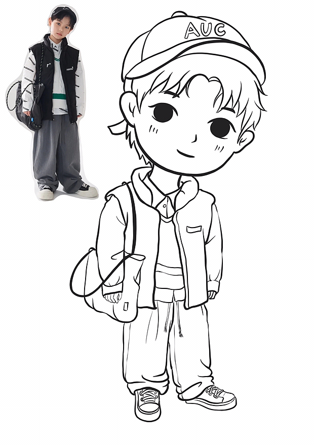 Q版小男孩(原创插画)