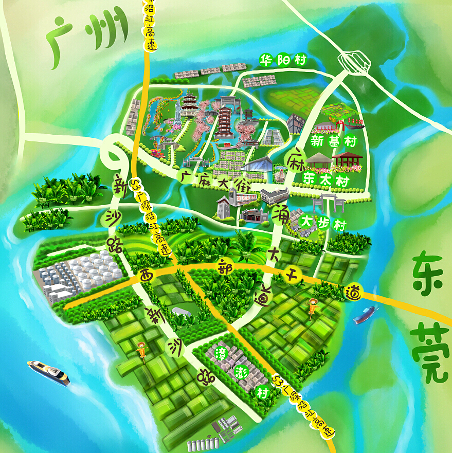 旅游地图绘制（图ZMjc3ODkwODA=） - 商业插画 - 站酷设计师araodesign原创素材 - 站酷ZCOOL