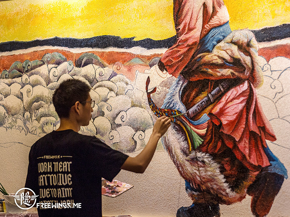 [餐厅]敏珠拉姆藏式餐厅彩绘