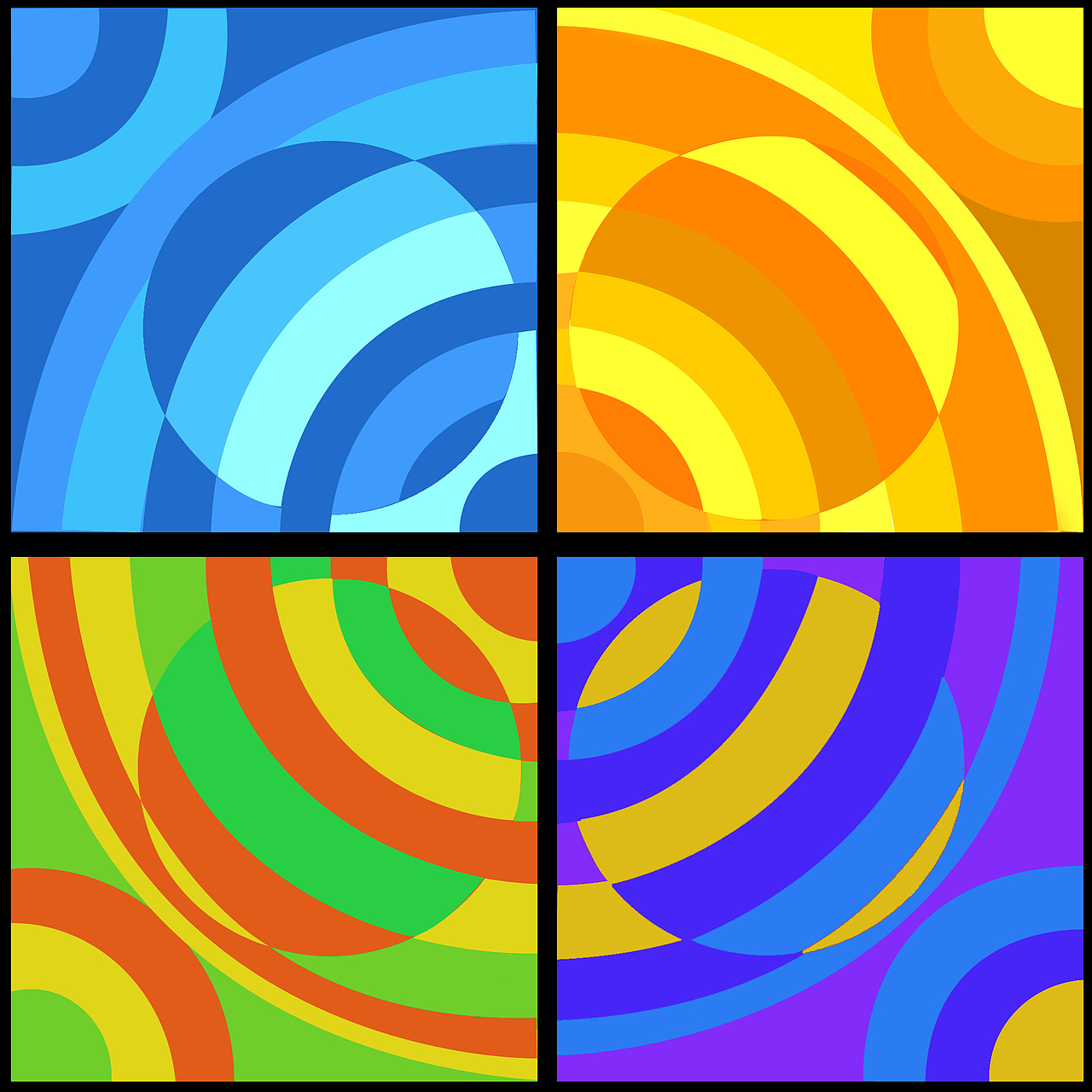 同类色 互补色 邻近色 对比色