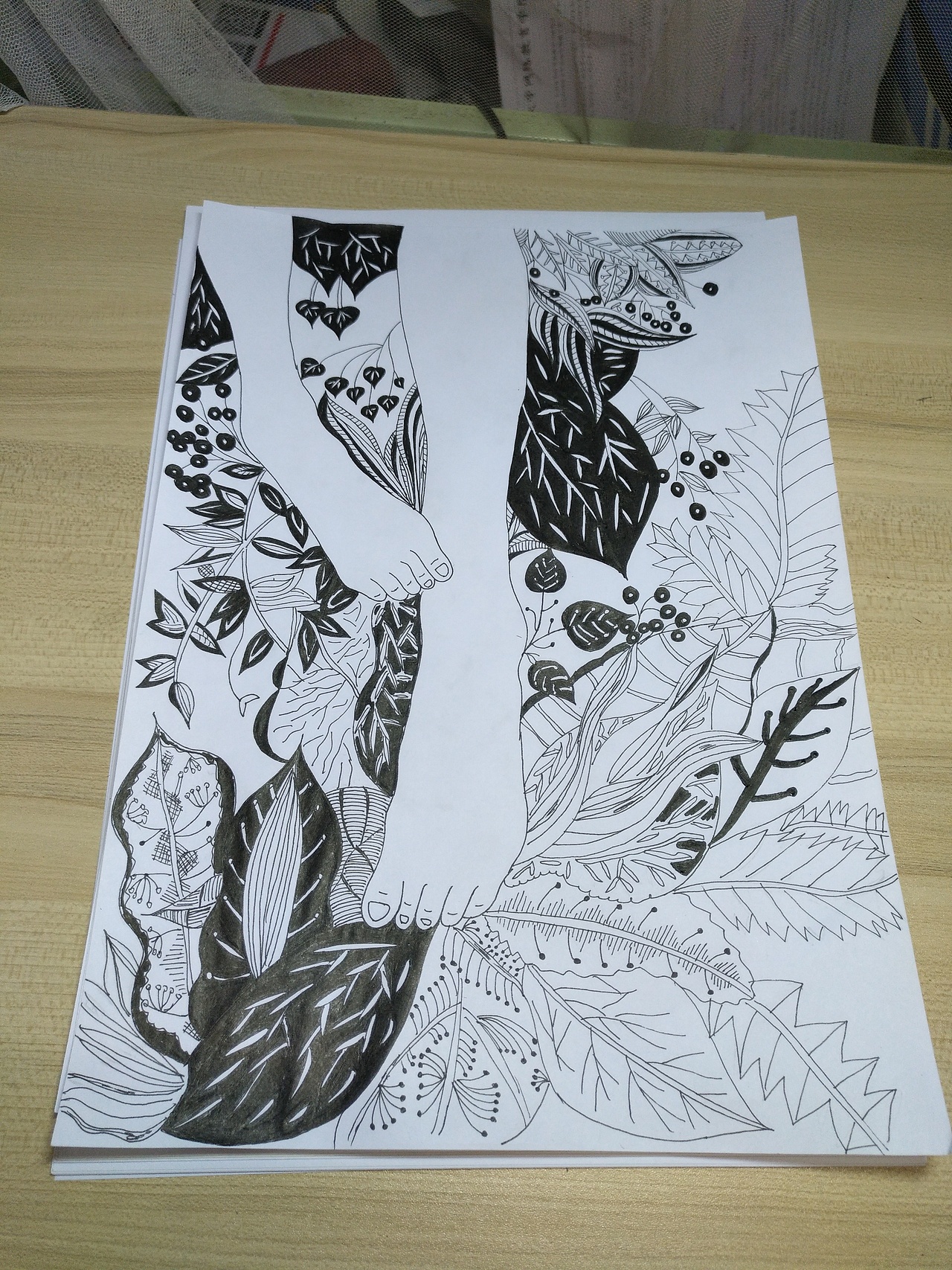 一雙金齒履，兩足白如雙（圖ZODc4MjMwNDQ=） - 藝術插畫 - 站酷設計師侯小樣原創(chuàng)素材 - 站酷ZCOOL