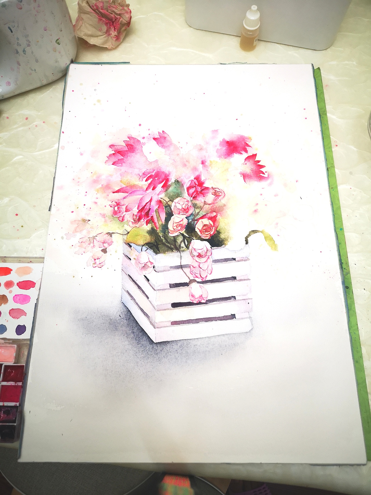 水彩花（图ZMTc3Njk4MzIw） - 绘画 - 站酷设计师薄荷绿丶原创素材 - 站酷ZCOOL