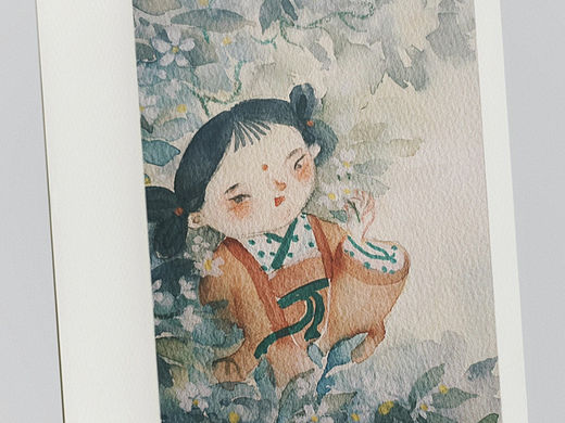 水彩手绘～儿童插画
