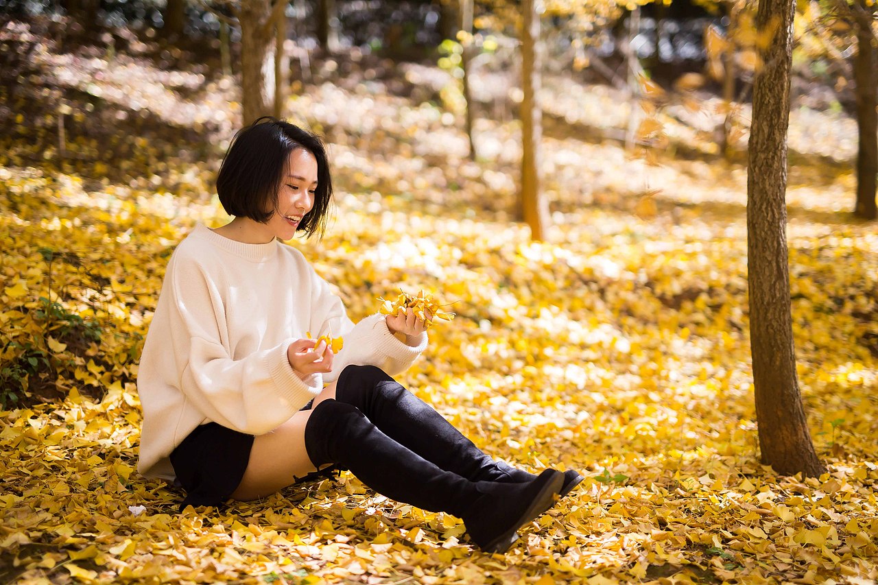 你笑 一点一滴漾开