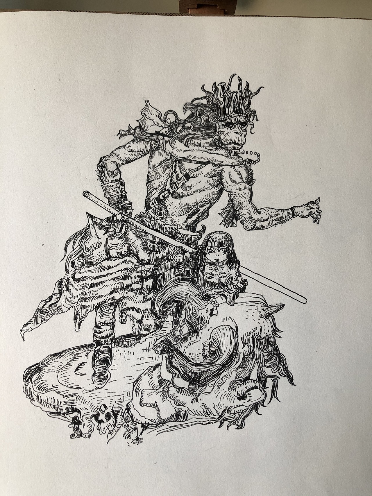 寺田克也 大猿王 临摹