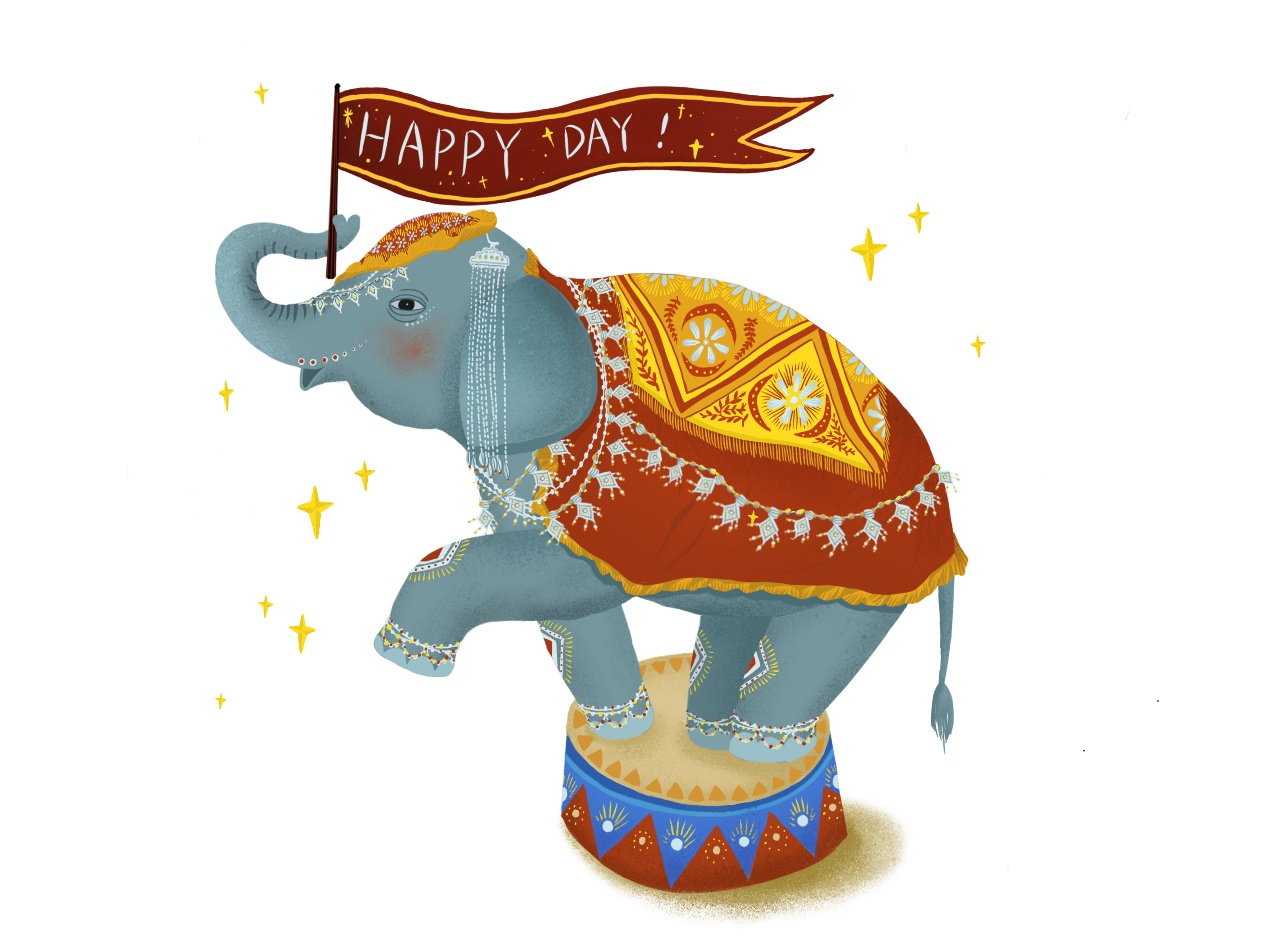 一头小象|插画|插画习作|杨雪amber - 原创作品 - 站酷 (zcool)