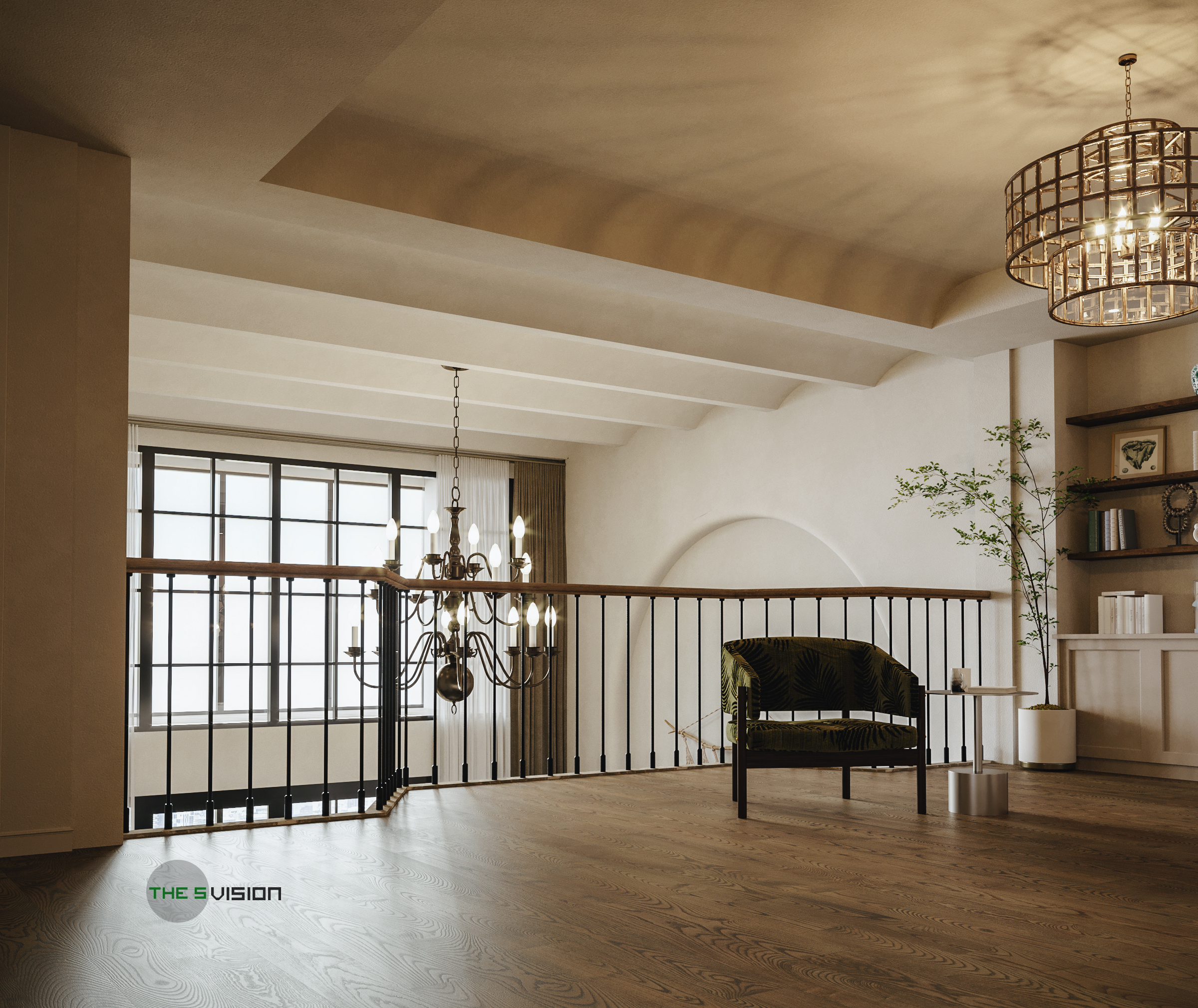 现代中古风|空间|家装设计|霸都thes - 原创作品 - 站酷 (zcool)