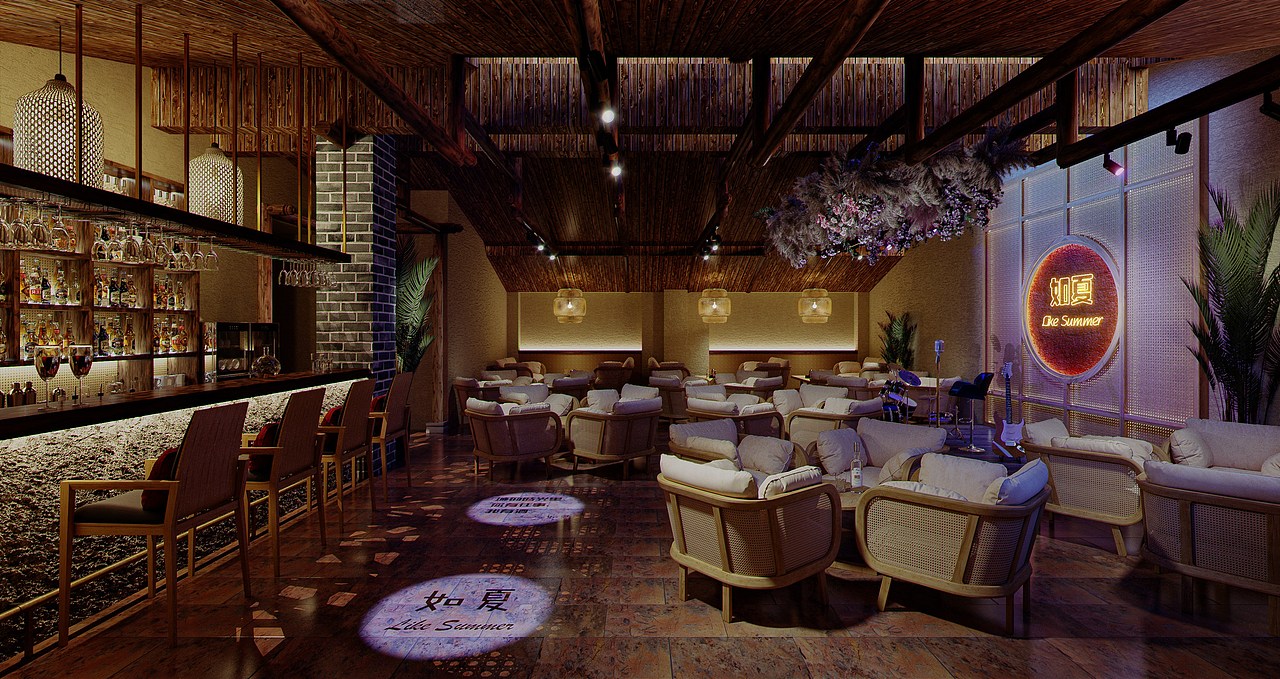 酒吧效果图表现（图ZMjQ4Mjc2NjA0） - 酒店餐饮设计 - 站酷设计师oldskin原创素材 - 站酷ZCOOL
