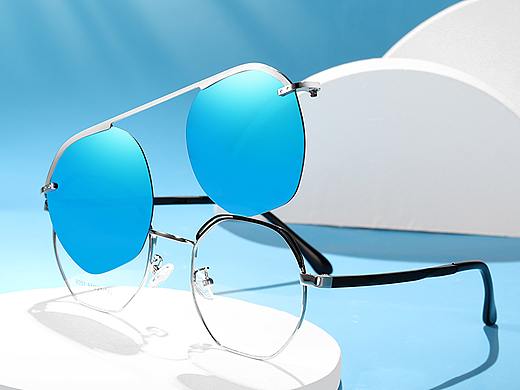 太阳镜套镜拍摄