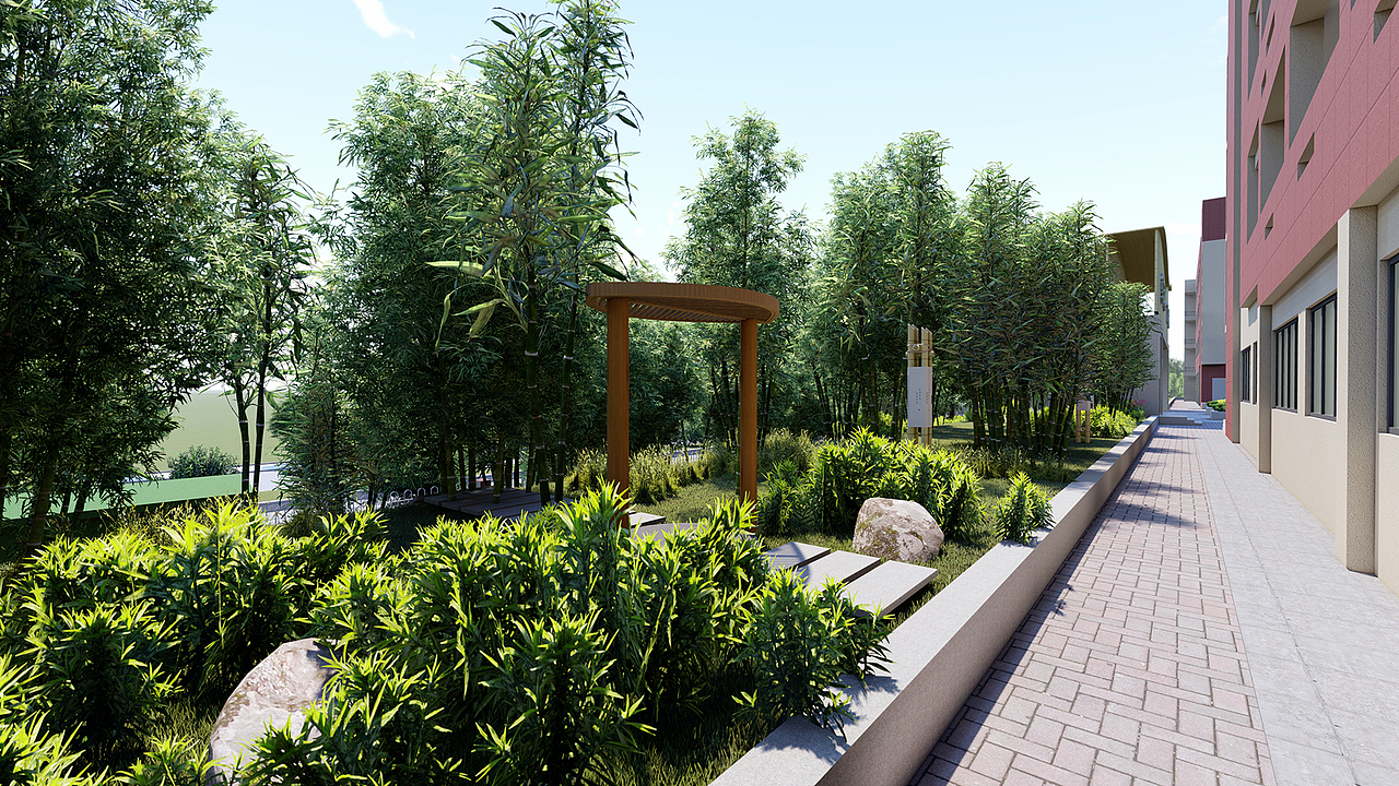 竹韵校园文化（图ZMjIwMjA4MTY0） - 景观设计 - 站酷设计师森美文化设计原创素材 - 站酷ZCOOL