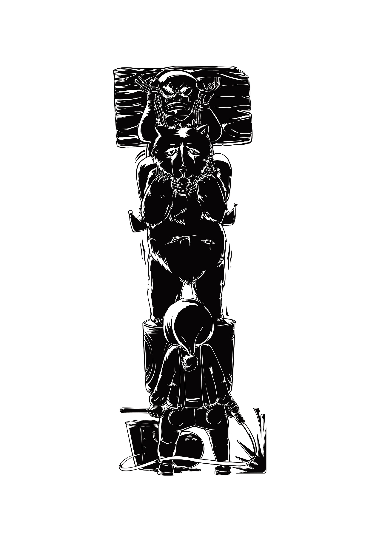 PETA动物公益保护组织字体设计-大写部分