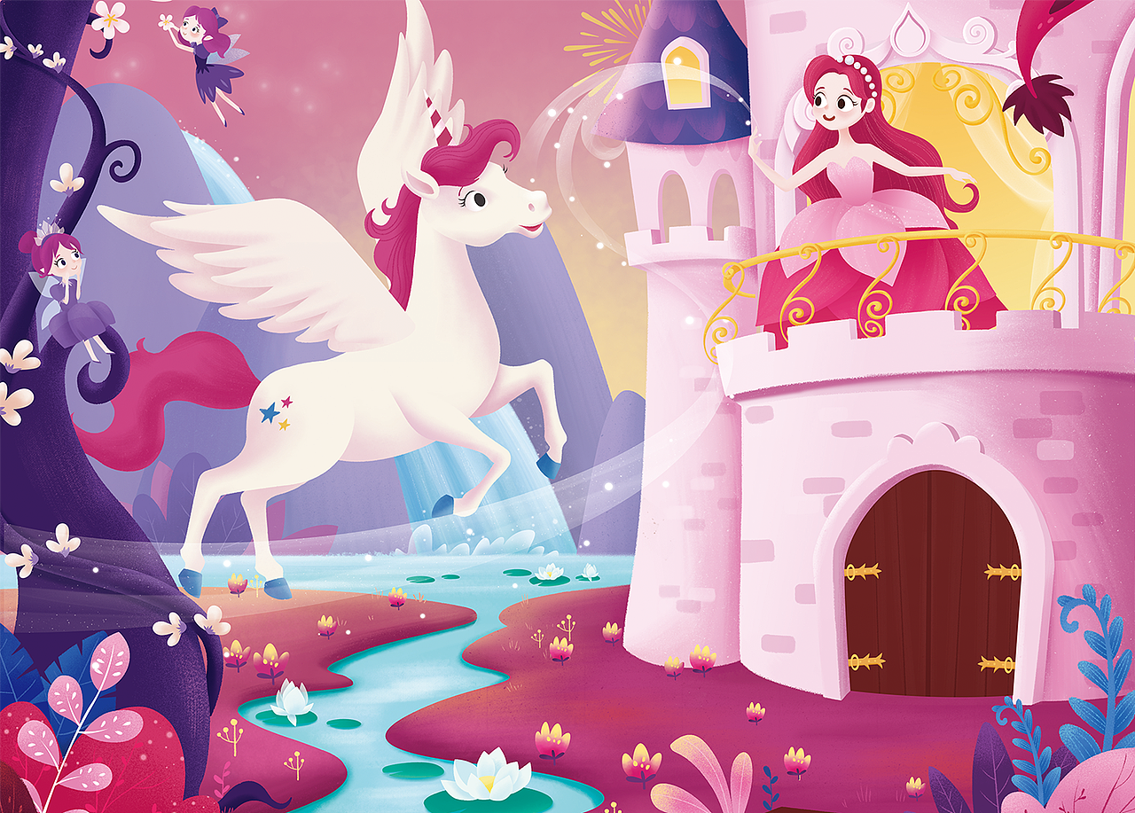 魔法系列拼图（图ZMjc5ODEzNjMy） - 儿童插画 - 站酷设计师水豚君原创素材 - 站酷ZCOOL