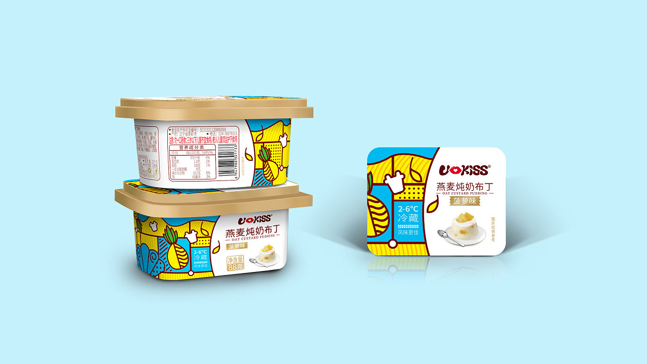 优可思-果冻,布丁包装设计