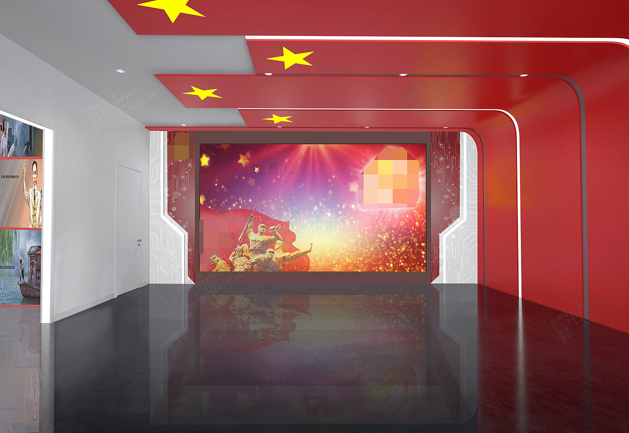 某大学思想政治课虚拟仿真教学中心（图ZMjc4NDkzMzY0） - 展陈设计 - 站酷设计师LJC1113原创素材 - 站酷ZCOOL