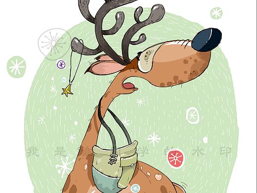 麋鹿（个人主页-ZMzExMTM0Njg=） - 创作习作 - 站酷设计师谢X同学原创素材 - 站酷ZCOOL
