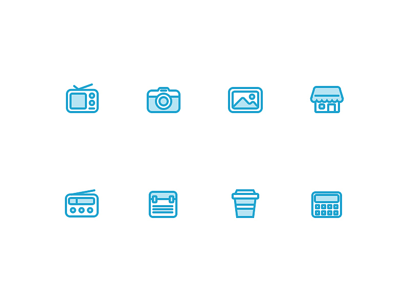 blue little icons（图ZMzEyNzI1MDg=） - 图标 - 站酷设计师kusine原创素材 - 站酷ZCOOL