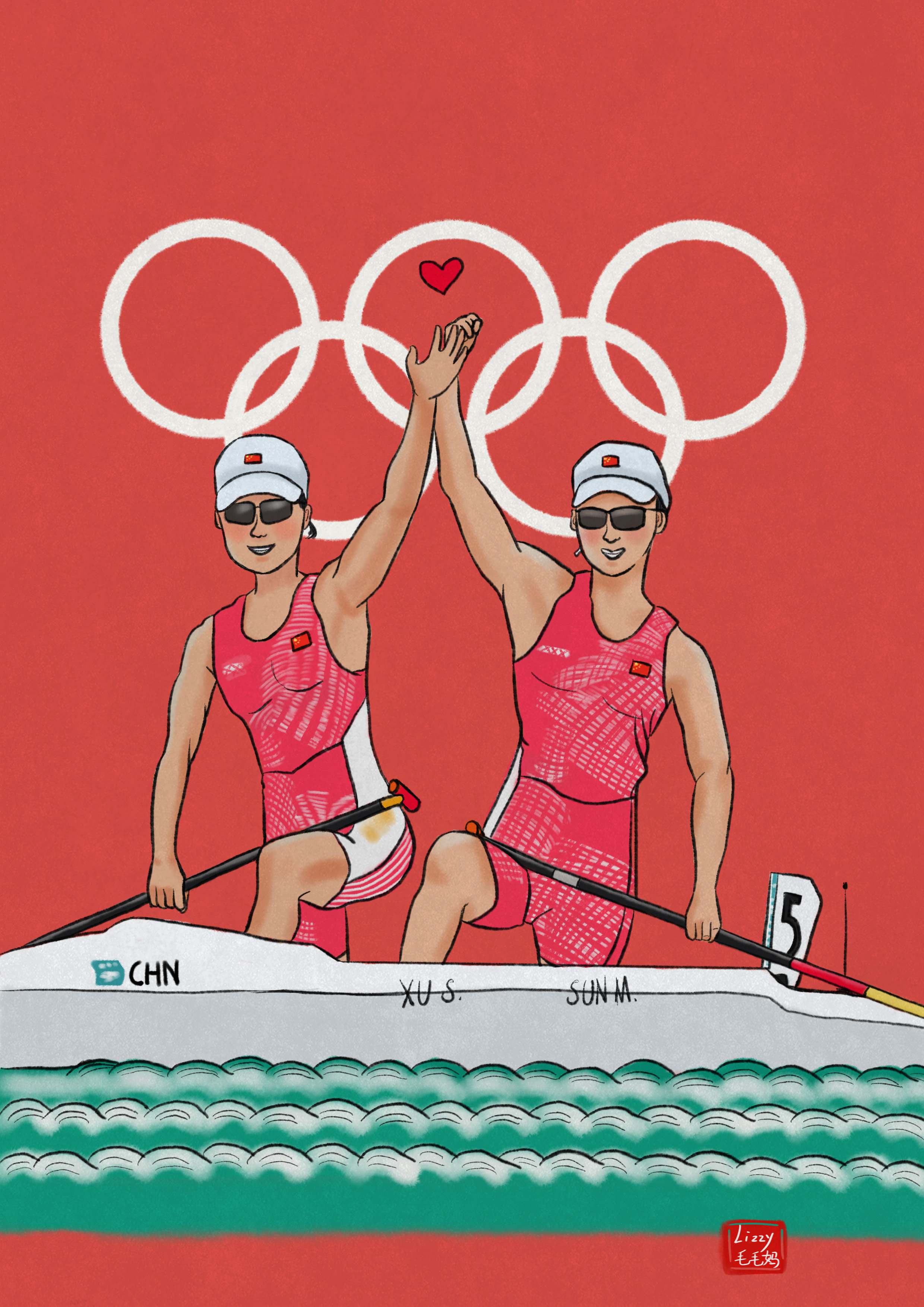 2020年东京奥运会插画图片