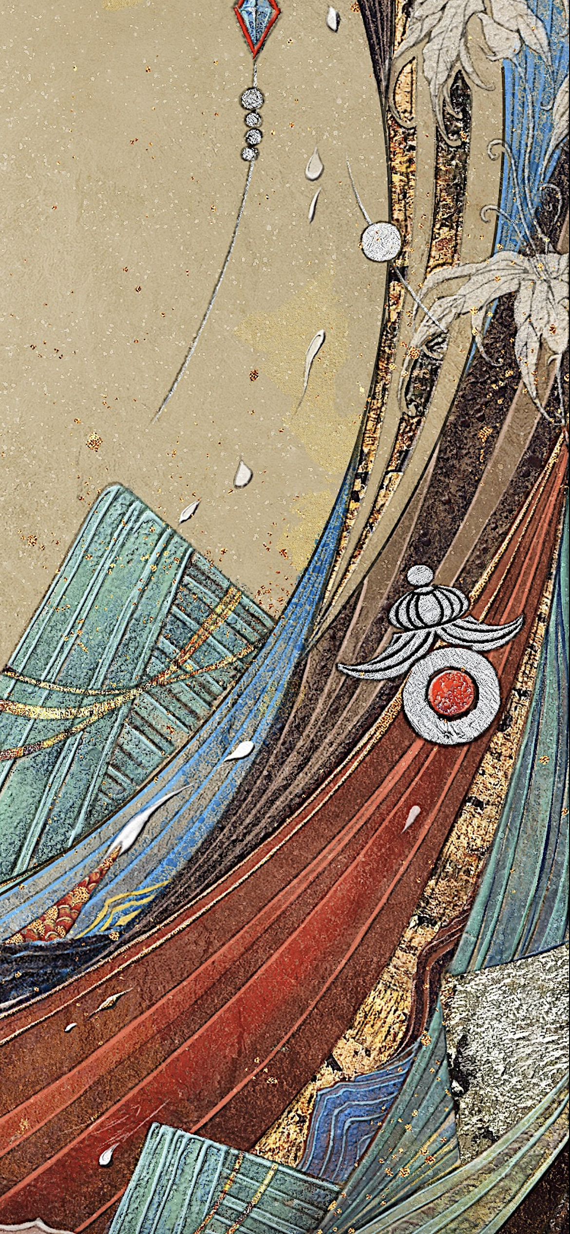 影视剧《千古玦尘》壁画风格宣传海报