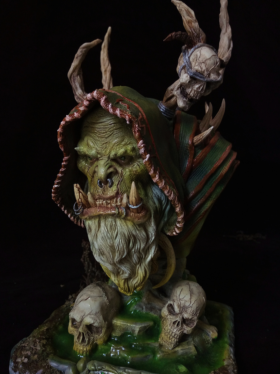 古尔丹 涂装成品|手办/模玩|手工艺|mr老鸟 - 原创设计作品 - 站酷