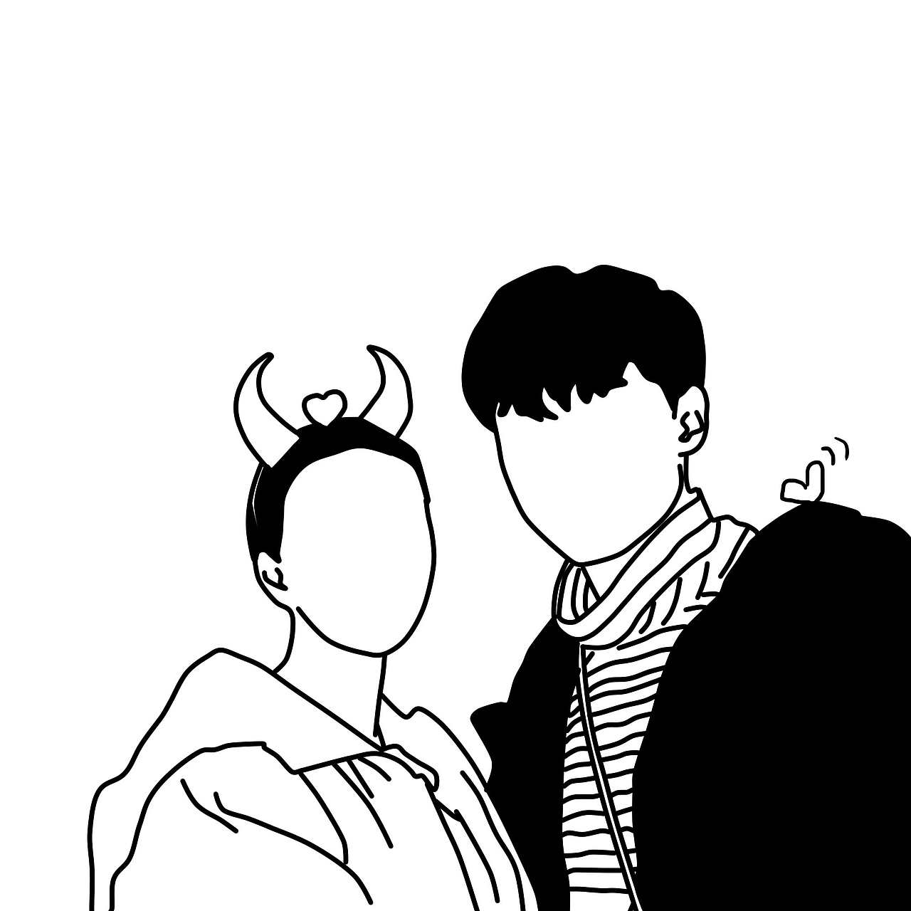 ins极简风手绘头像