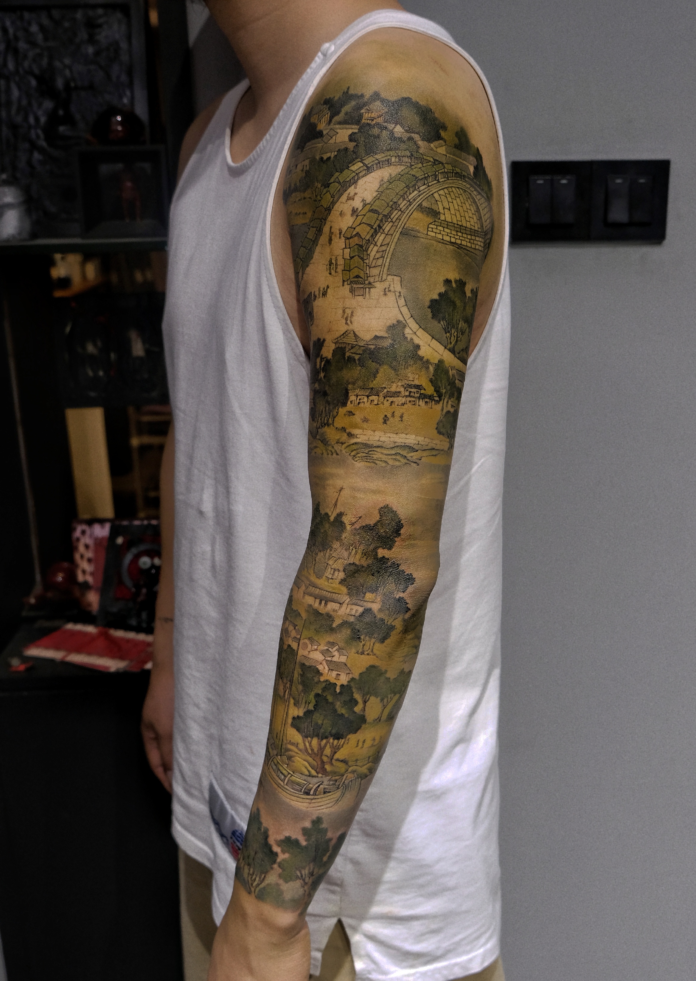 清明上河图纹身