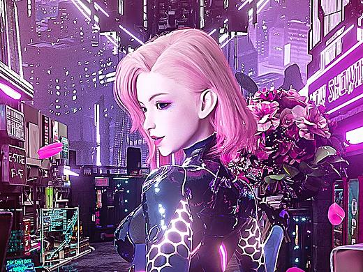 Cyberpunk情人节主题海报（个人主页-ZNTI4MDI0OTY=） - 场景 - 站酷设计师章鱼Octopoda原创素材 - 站酷ZCOOL
