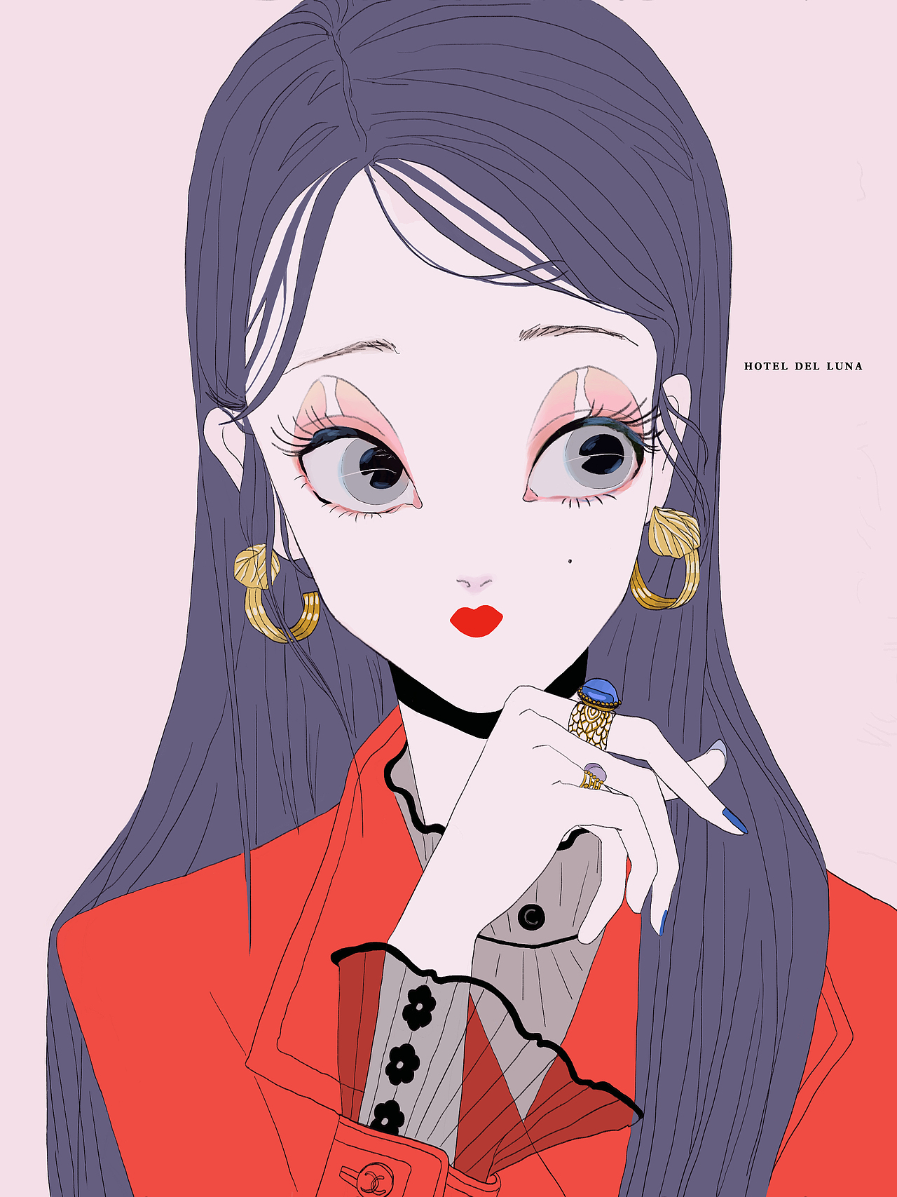 德鲁纳酒店|iu头像手绘