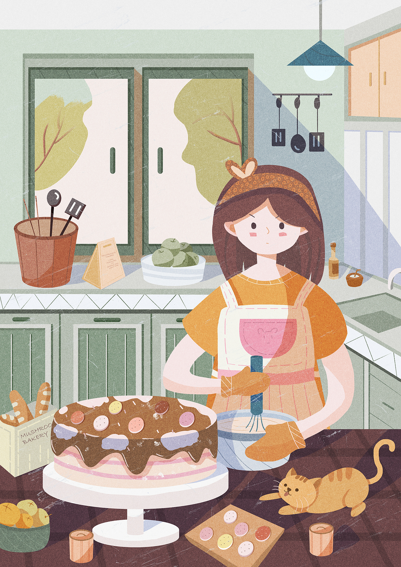 原创插画 | 一些日常（图ZMzExOTI5NjA4） - 商业插画 - 站酷设计师蘑菇啦原创素材 - 站酷ZCOOL