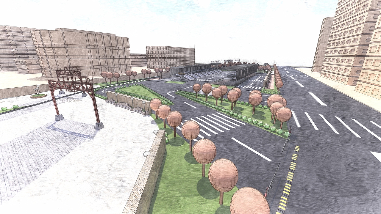 车水马龙——闸北区景观设计