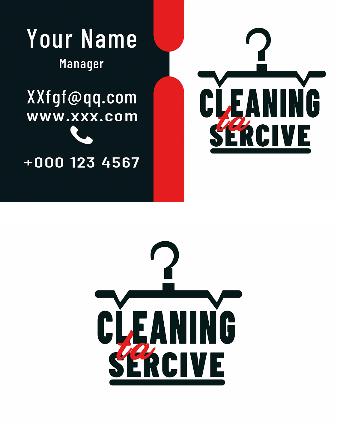 插画之管家名片模板（图ZMjgwMzU2ODAw） - 其他平面 - 站酷设计师晴煖原创素材 - 站酷ZCOOL