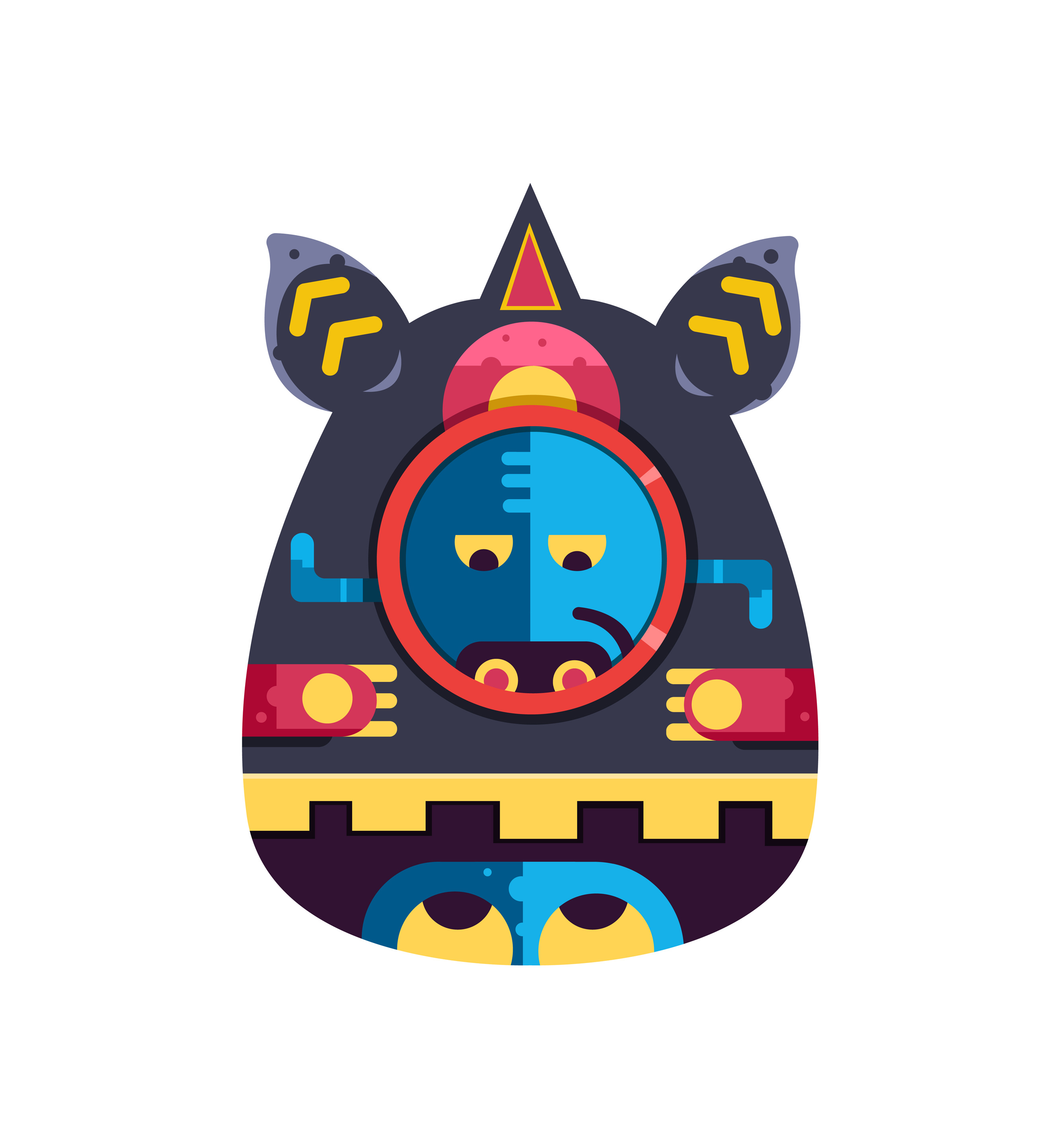 面具|插画|涂鸦/潮流|zkunyu - 原创作品 - 站酷 (zcool)