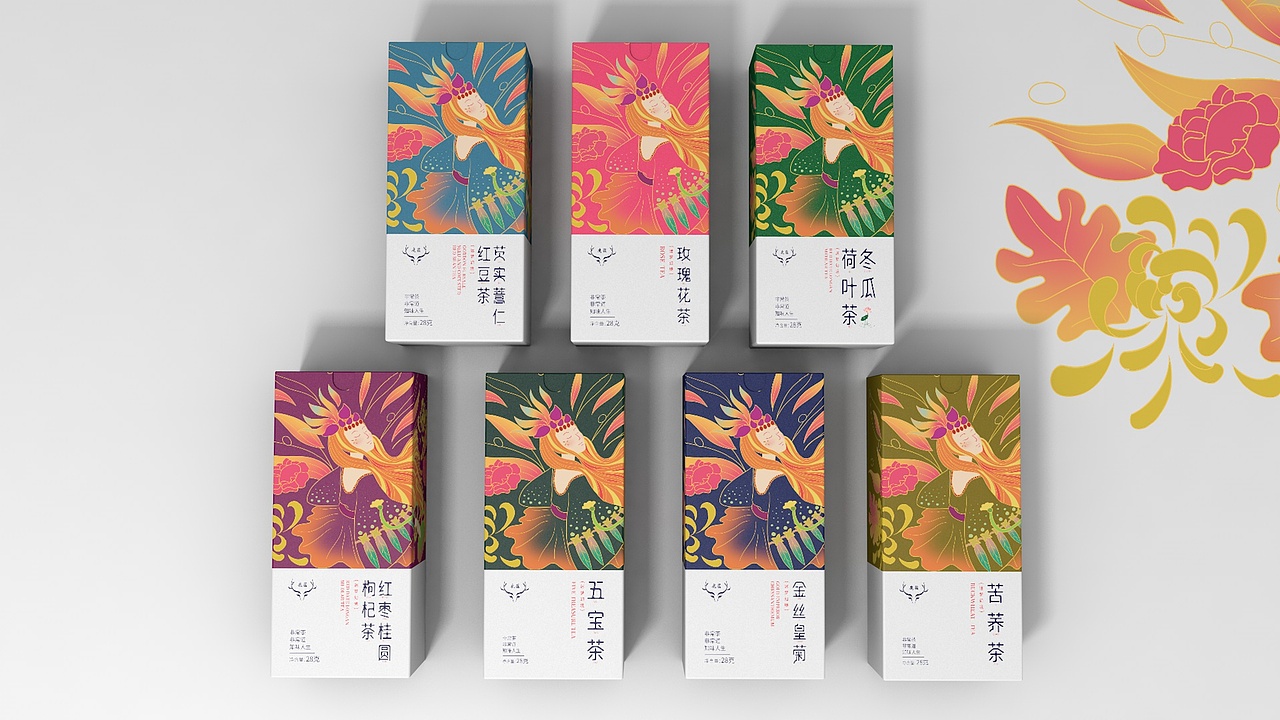 花茶包装设计（图ZMTQ0MDkzNDQ0） - 包装 - 站酷设计师卡爆了的云原创素材 - 站酷ZCOOL