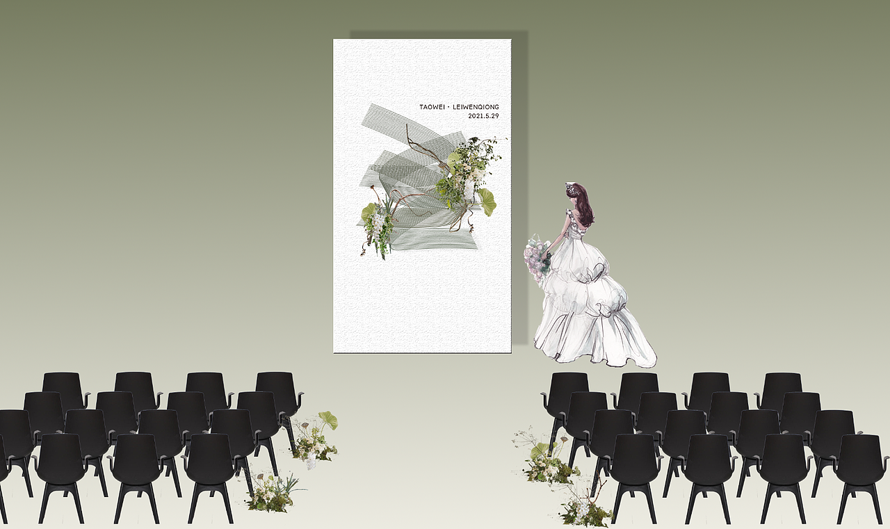 婚礼效果图（图ZMjYyNjM5NTc2） - 展陈设计 - 站酷设计师丹是彤原创素材 - 站酷ZCOOL