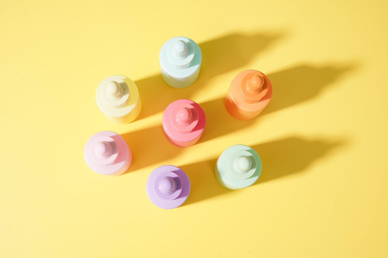 七彩精华液拍摄