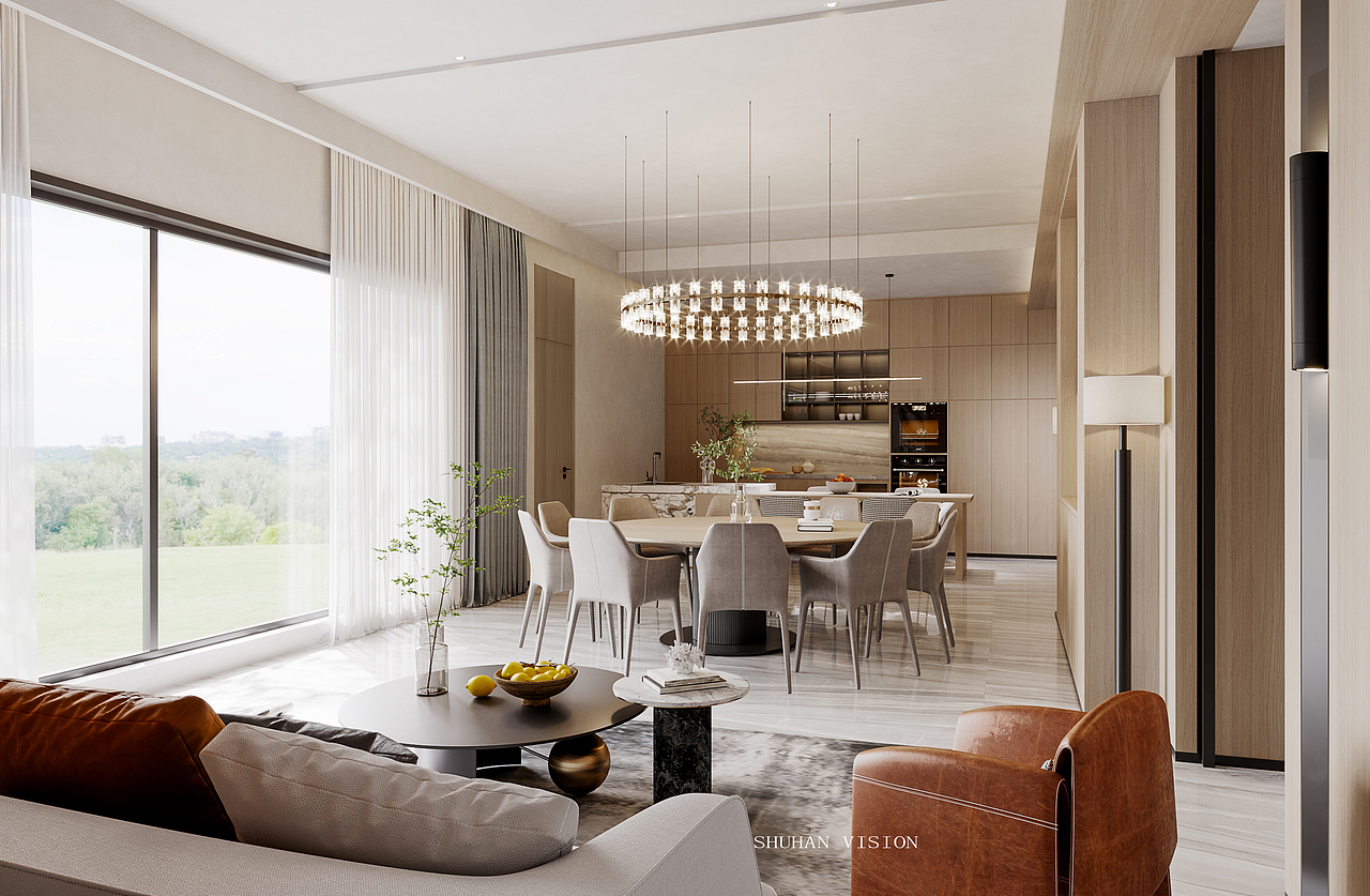 樾澜庭 | 现代风格别墅（图ZMjYwNDg2MzIw） - 家装设计 - 站酷设计师一只兔子_原创素材 - 站酷ZCOOL