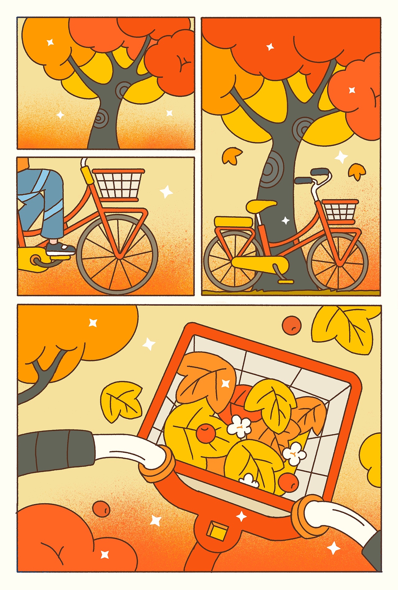 治愈系漫画-四季（图ZMjc4ODY5MjY4） - 单幅漫画 - 站酷设计师鱼丸的丸原创素材 - 站酷ZCOOL